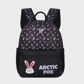 Arctic Fox Bunny Purple School Backpack for Boys and Girls