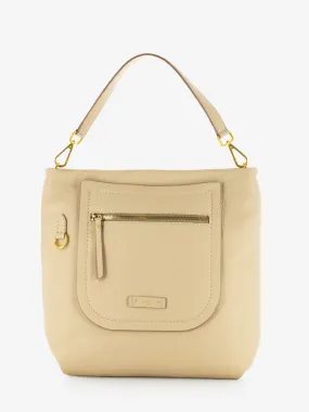 Borsa in pelle Afra cream