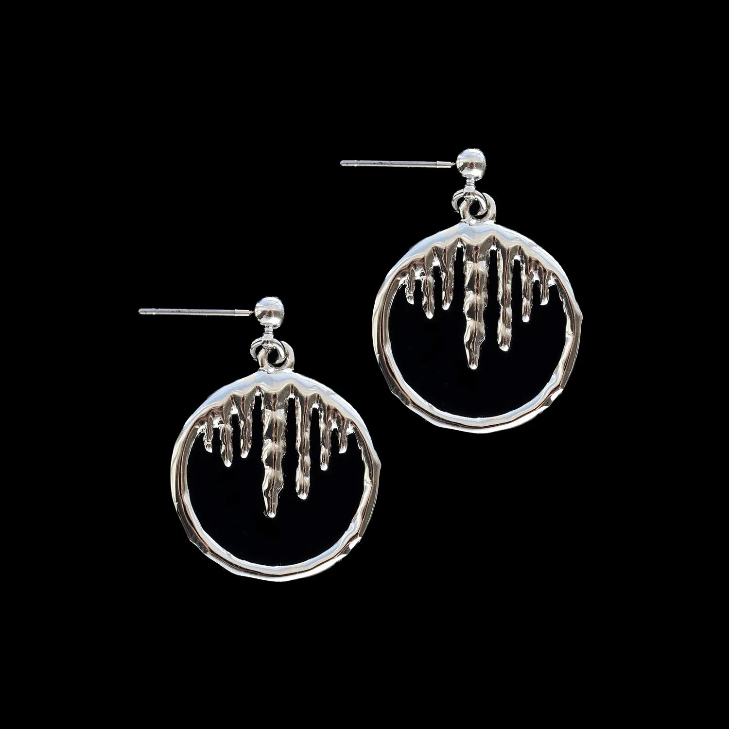 Castleguard Icicle Drop Earrings Silver