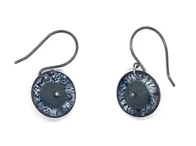 Domed Enamel & Rock Earrings