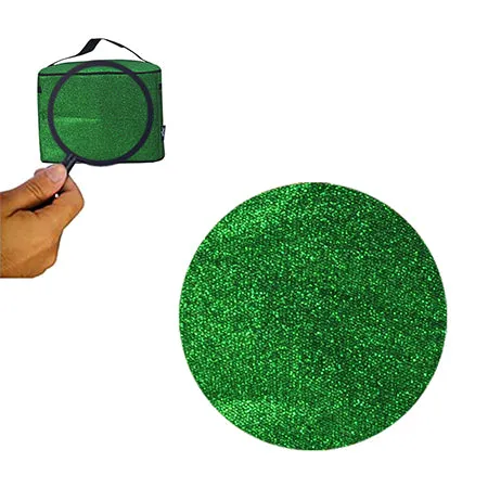 Green Glitter NGIL Large Top Handle Cosmetic Case