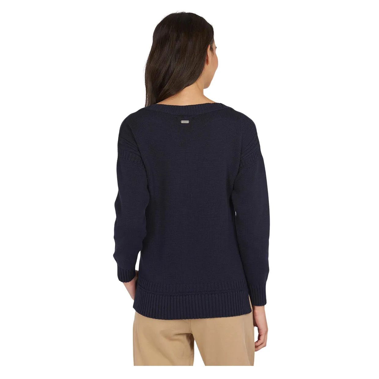 Maglione Donna Barbour Sailboat Blu Navy