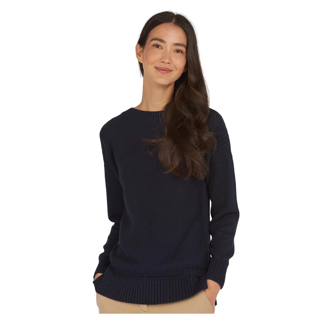 Maglione Donna Barbour Sailboat Blu Navy