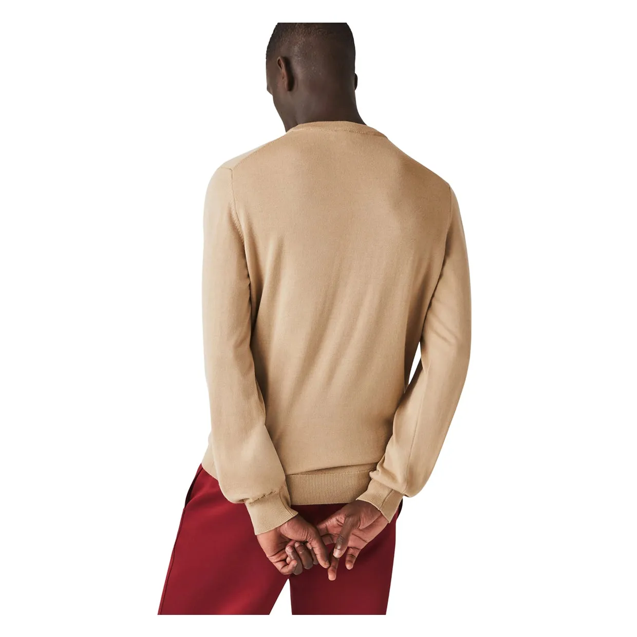 Maglione Lacoste Lana Merino Beige