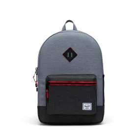 Mochila Herschel Heritage Youth X-Large Mid Grey Crosshatch/Black Crosshatch