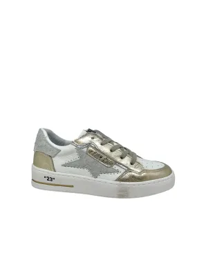 SMR Semerdjian ALE 10231 Blanc Or Sneakers Baskets adulte