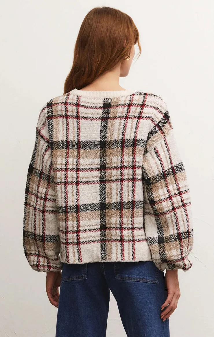 Solange Plaid Sweater